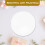 3pcs Round Acrylic Mirror Trays for Party Table Decor 8
