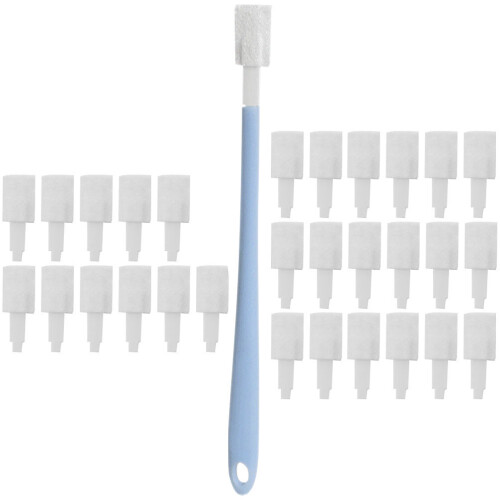 4sets Disposable Toilet Brushes with Brush Heads 2