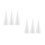 6Pcs Foam Craft Tree Cones White Polystyrene for Handmade Projects 6