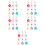 30pcs Flower Design Pendants Key Ring Bag Decorations 7