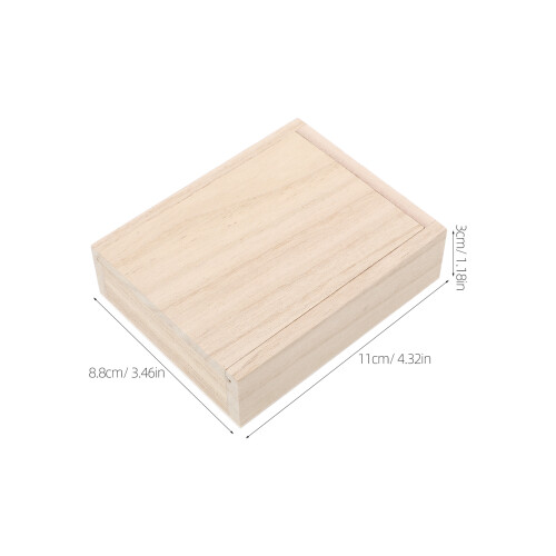 Wooden Poker Storage Box Portable Playing Card Case 2