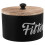 Round Wooden Laundry Beads Storage Container with Lid 50pcs 1