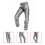 1Pantalon Femme Disco Élastique Polyester Durable Soirée 2