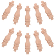 40pcs 62mm Unfinished Wood Baluster Spindle for Staircase Furniture