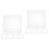 10pcs Clear Acrylic Sheets Square DIY Craft Signs 4