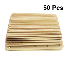 200pcs Natural Wood Craft Sticks with Holes