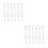 24 Sets Adjustable Vertical Blind Stem Replacement Kit White Plastic 5
