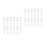 24 Sets Adjustable Vertical Blind Stem Replacement Kit White Plastic 4