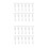 24 Sets Adjustable Vertical Blind Stem Replacement Kit White Plastic 6
