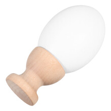 4sets Egg Shaped Wooden Base for Clay Sculpting and Hair Making
