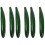 6Pcs Foam Simulation Cucumber Models Green Display Ornaments 6