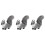 3pcs Furry Squirrel Ornament Plush Decoration 6