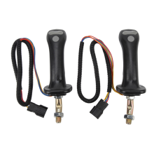 2 stk. 6-pinners 3-knapps gravemaskin joystick håndtak spak for Doosan