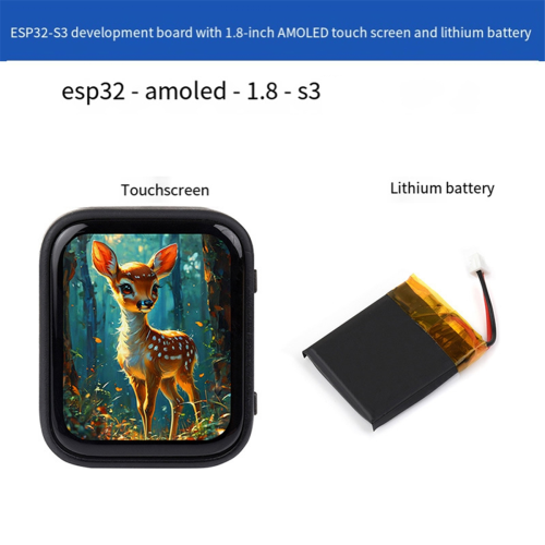 ESP32-S3 1,8 tommer AMOLED touchskærmudviklingskort 2