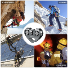 30kN Cable Trolley Pulley with Ball Bearing Climbing Caving Red