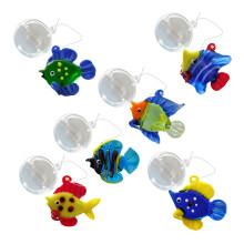 Assorted Glass Fish Bubble Hanging Accent Set of-Bubble fish A