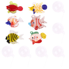 Multiple Color Glass Floating Fish Hangings,-Bubble fish D