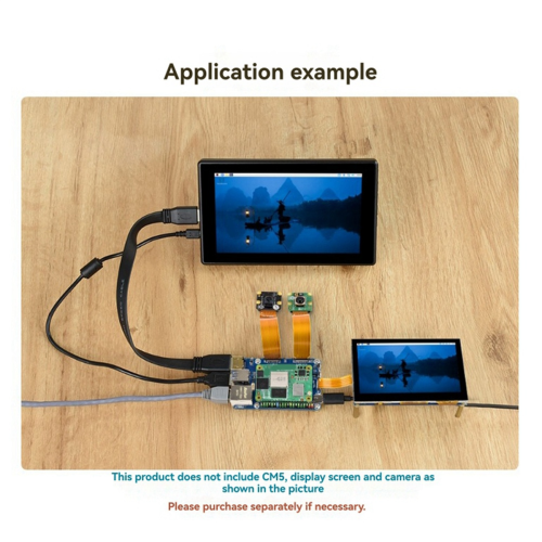 Mini alaplap Compute Module5 JST-hez - USB ventilátor