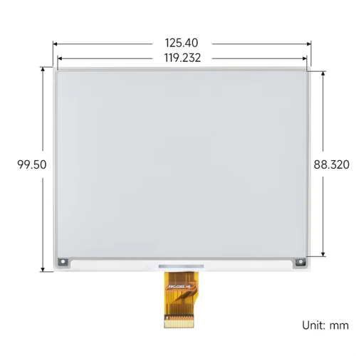 5.83inch E-Ink Display HAT for 648x480 2
