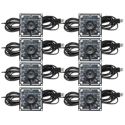8pcs 100 Degree Camera Module, with 3 Meter Cable for WinXP/7/8/10