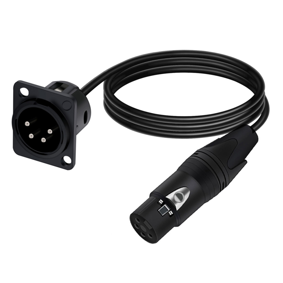 4Pin Type Xlr Panel Mount Chassis To Female Connector Xlr 5 Meters 4711175548513