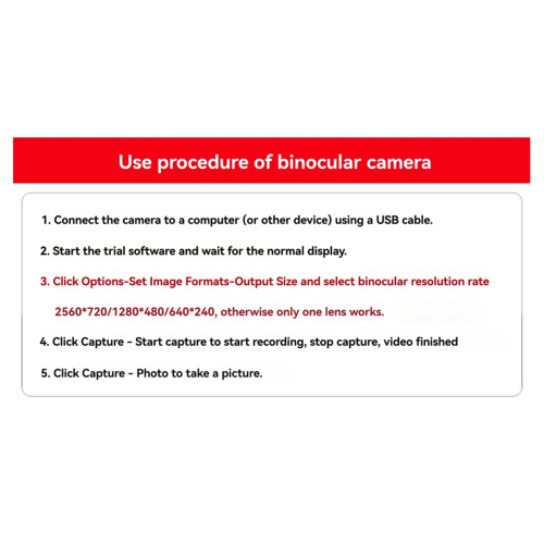 Modul cameră OV9732 de 23 de grade, modul cameră duală de 1MP și 12 mm 1