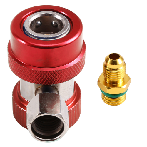 R134A Auto Airconditioner Fluoride Converter Snelkoppeling Rood 1