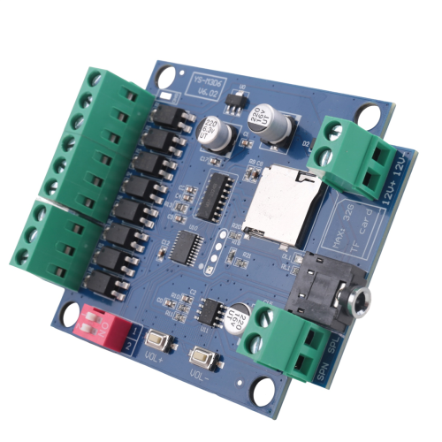 Modul player vocal MP3 DC 12V cu amplificator de putere, prompter de alarmă 2