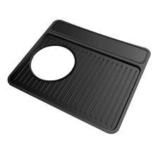 Covoraș din silicon pentru espresso, covoraș din silicon alimentar, negru