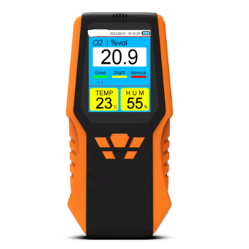 Tragbarer Sauerstoff-Luftqualitätsmonitor, hochpräzise Temperatur