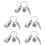 5pcs Mini Urn Memorial Keychain Cremation Keepsake for Ashes 8