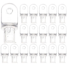20Pcs Lightweight White Plastic Blind Wand Hook Parts for Home Use