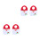 2pcs Christmas Hanging Door Ring Santa Gift Bag 6