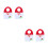 2pcs Christmas Hanging Door Ring Santa Gift Bag 5