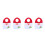2pcs Christmas Hanging Door Ring Santa Gift Bag 10