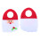 2pcs Christmas Hanging Door Ring Santa Gift Bag 1