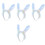 4pcs Fabric Bunny Ears Headband Rabbit Ear Costume Accessory 5