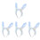 4pcs Fabric Bunny Ears Headband Rabbit Ear Costume Accessory 4