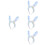 4pcs Fabric Bunny Ears Headband Rabbit Ear Costume Accessory 8
