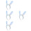 4pcs Fabric Bunny Ears Headband Rabbit Ear Costume Accessory 9