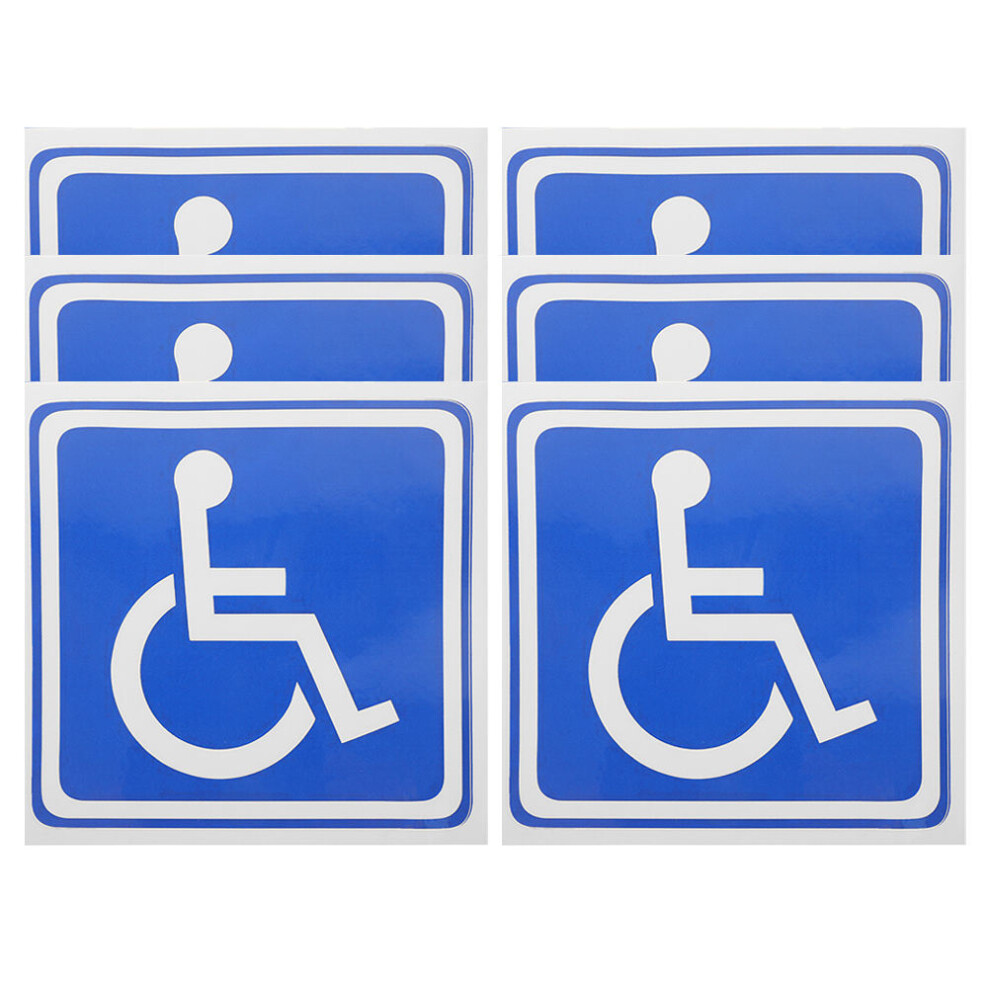 6Pcs Disabled Parking Sign Wheelchair Sticker 3173894935615