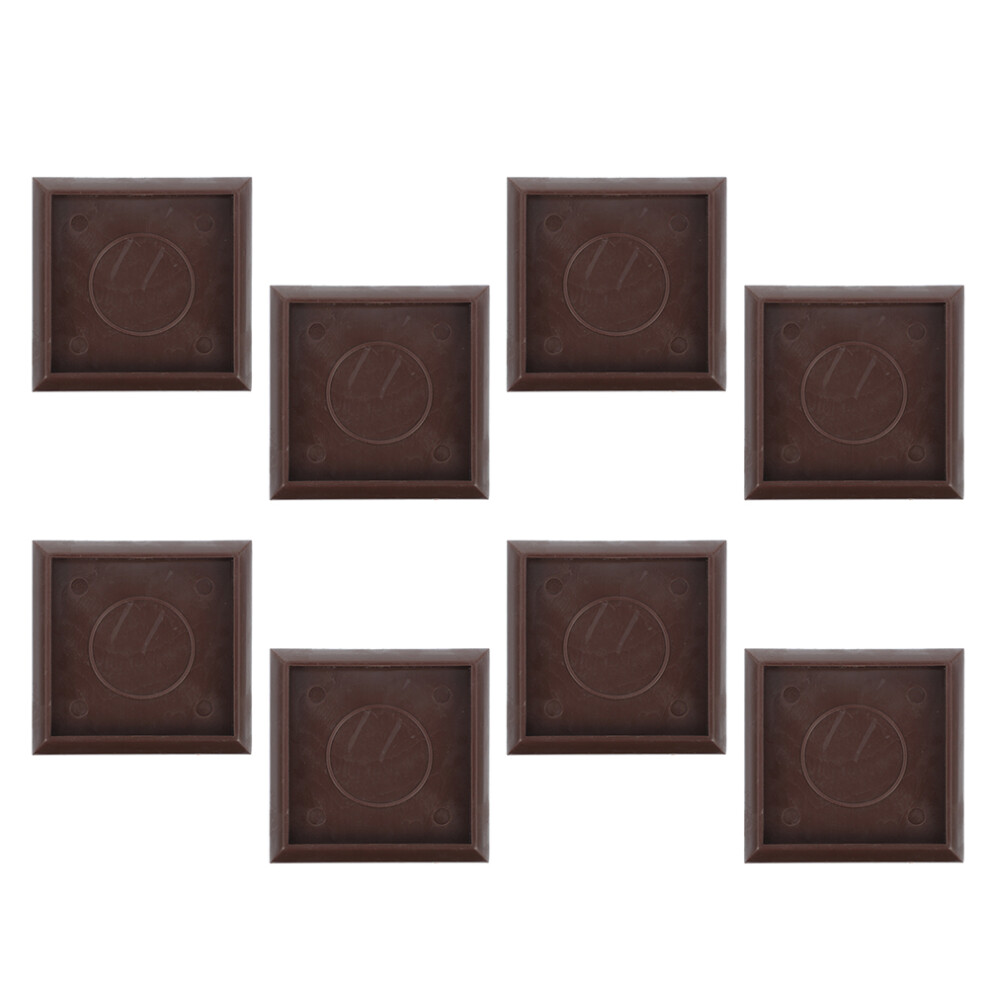 8Pcs Square Furniture Caster Cups Wheel Stoppers 3174223430511