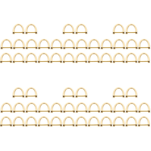 60pcs D-Shaped Luggage Rings Replacement Bag Accessories 1