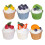 6pcs Fake Cupcake Models Realistic Dessert Display 11