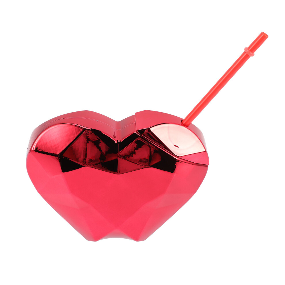 Heart Shaped Water Cup with Straw 700ml-image-OPC-PKBJFFX-NEW