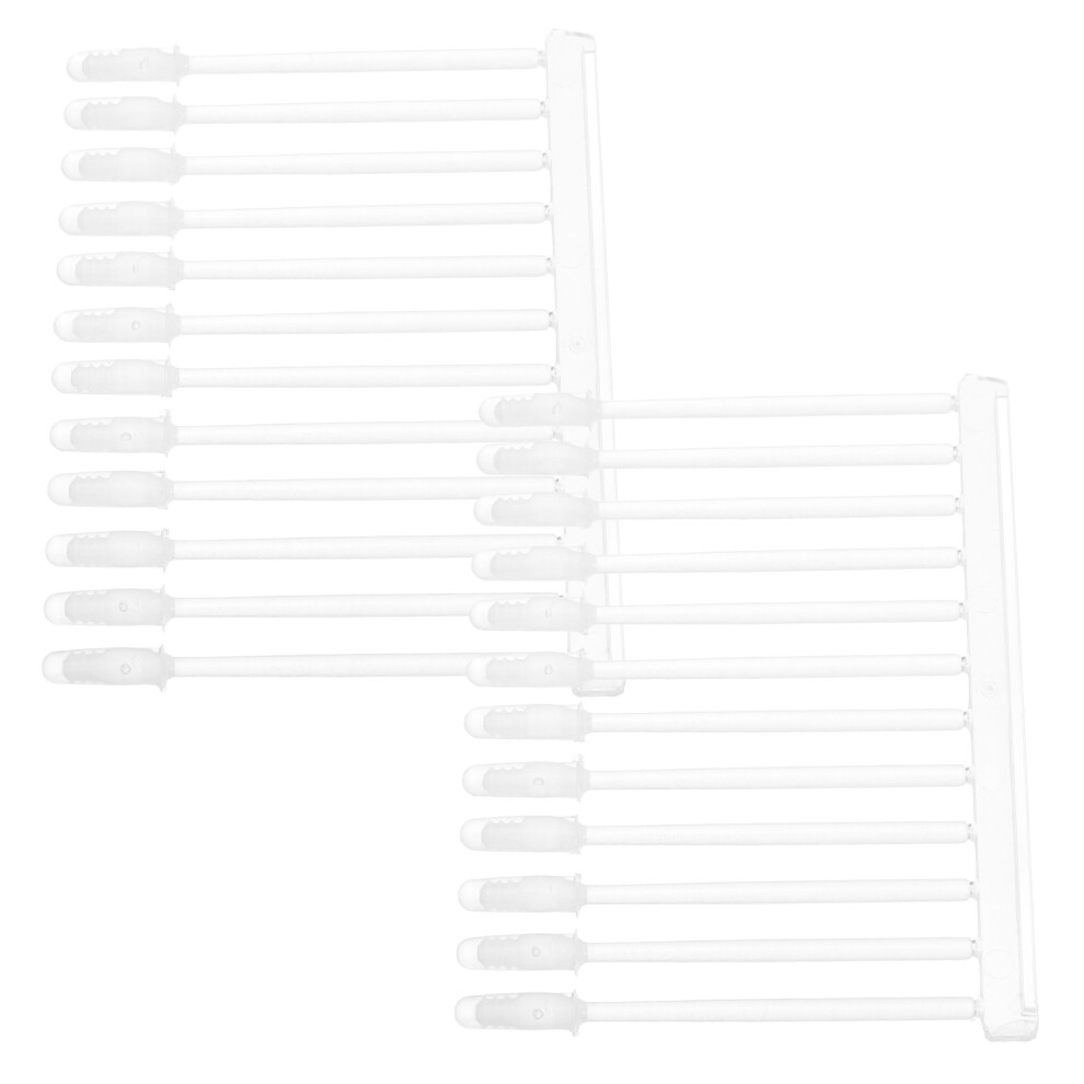 Solustre 24Pcs Sticky Ear Picks Earwax Remover Tool Kit Transparent