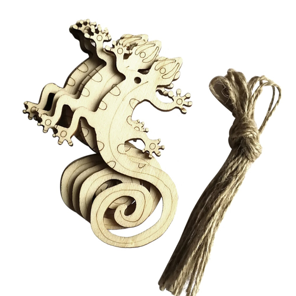 20pcs Unfinished Wooden Gecko Craft Decor-image-OPC-PKBJFJJ-NEW