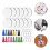 40sets Sublimation Blanks Keychains Crafts 4