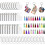 40sets Sublimation Blanks Keychains Crafts 5