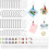 40sets Sublimation Blanks Keychains Crafts 8